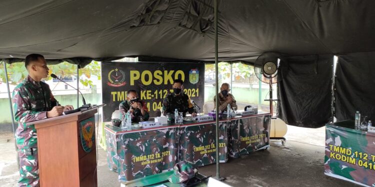 Dengar Paparan Dansatgas, Ini Pesan Katim Wasev Kepada Satgas TMMD Kodim 0416 Bute