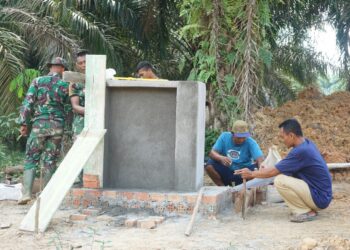 Tugu Bukti Kemanunggalan TNI Bersama Rakyat Hampir Rampung