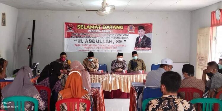 Reses Ke Kecamatan Betara, Ketua DPRD Tampung Aspirasi Warga 2 Desa