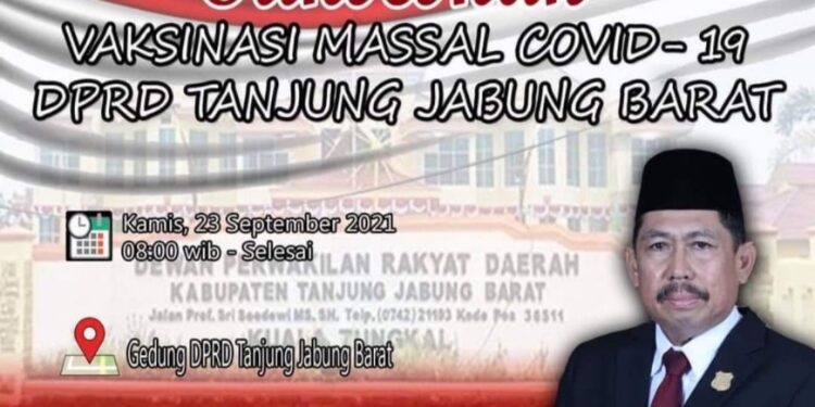 DPRD Tanjab Barat Akan Gelar Vaksinasi Massal, Ketua : Kita Targetkan 1.000 Orang