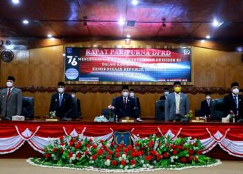 Ketua DPRD Tanjab Barat Pimpin Rapat Paripurna Istimewa Dengar Pidato Kenegaraan Presiden Presiden