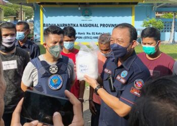 BNNP Jambi Gagalkan Penyuludupan 1 Kg Sabu di  Tungkal Ilir