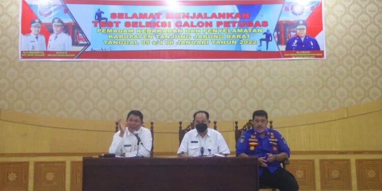 Tinjau Pelaksanaan Tes Seleksi Damkar, Wabup : 42 Orang Akan Diterima