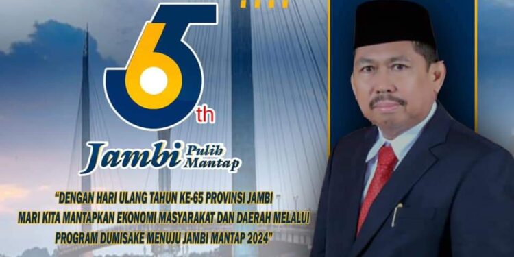 HUT Provinsi Jambi Ke-65, Ketua DPRD Tanjab Barat Ucapkan Dirgahayu Provinsi Jambi Semoga Makin Mantab