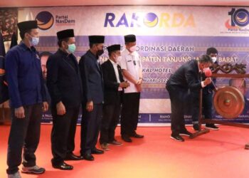 Gelar Rakorda dan Pelantikan, Ketua DPD NasDem Targetkan Pimpinan DPRD