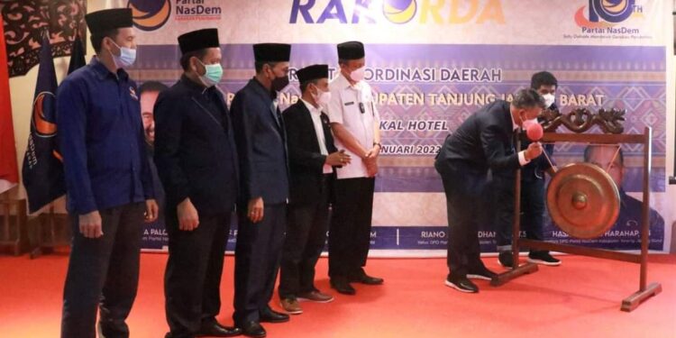 Gelar Rakorda dan Pelantikan, Ketua DPD NasDem Targetkan Pimpinan DPRD