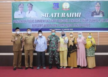 Pindah Tugas, Danrem 042/Gapu Pamit Ke Bupati Tanjab Barat