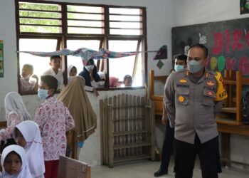 Tinjau Vaksinasi Anak, Ini Harapan Kapolres Tanjabbar