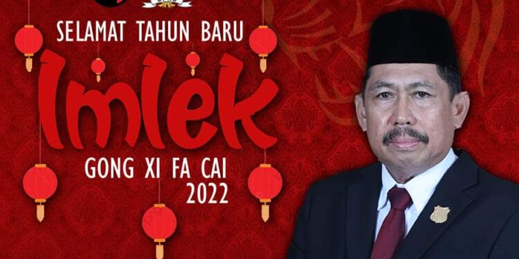 Imlek 2573, Ketua DPRD Tanjab Barat Ucapkan Selamat Tahun Baru Gong Xi Fa Cai