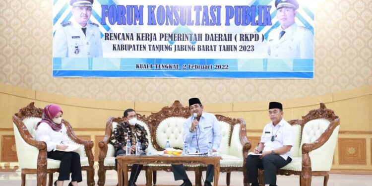 Buka Forum RKPD, Bupati Harap Bisa Bangun Tanjab Barat Dengan Ridho Allah
