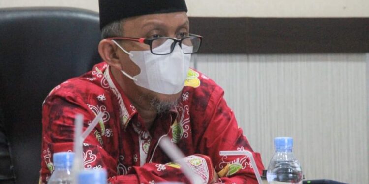 Sekda Tanjabbar Ikuti Rakor Percepatan Penanganan Covid-19 Secara Virtual