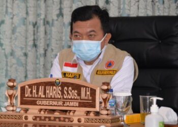 Secara Virtual Al Haris Ikuti Rapat Pembahasan Tindak Lanjut Pertemuan Daring KPK RI, Pemerintah Provinsi Jambi, dan SKK Migas Tahun 2021