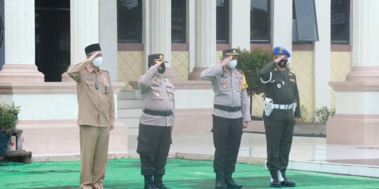 Wakili Bupati, Agus Sanusi Hadiri Apel Gelar Pasukan Operasi Keselamatan 2022