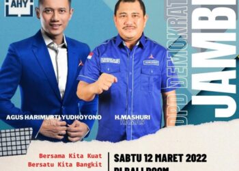 Sore Ini Pengurus Partai Demokrat Provinsi Jambi Dilantik