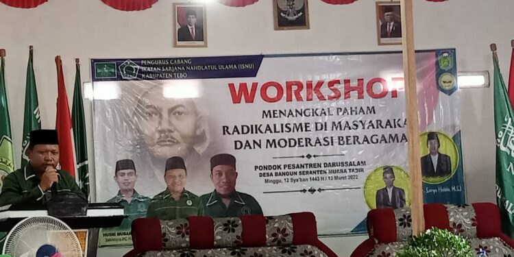 Tangkal Radikalisme, PC ISNU Tebo Gelar Workshop Agar Masyarakat tak Mudah Terprovokasi Faham Radikal dan Berita Hoax