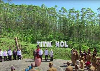 Presiden RI: Penyatuan Tanah dan Air di IKN, Bentuk Persatuan Bangun Nusantara