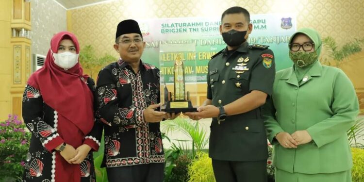 Pemkab Gelar Silahturahmi Bersama Danrem 042/Gapu dan Pisah Sambut Dandim 0419/Tanjab