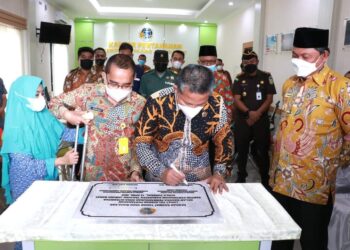 Resmikan Loket Pelayanan BPN, Hairan Pinta Mental dan Pelayanan Terbaik