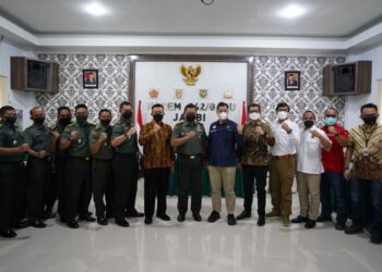 Danrem 042/Gapu Terima Audiensi Kepala Perwakilan SKK Migas Sumbagsel