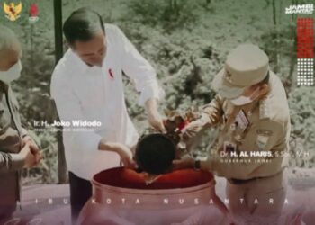 Kunjungi IKN, Gubernur Al Haris Bawa Tanah dan Air dari Jambi