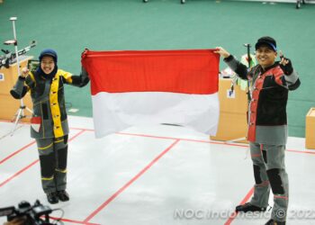 Penembak Indonesia Fathur/Citra Persembahkan Medali Emas SEA Games Vietnam