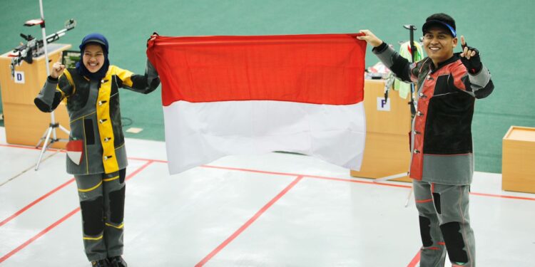 Penembak Indonesia Fathur/Citra Persembahkan Medali Emas SEA Games Vietnam