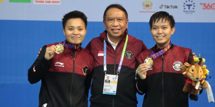Pasangan Baru Ganda Putri Apriyani/Fadia Ukir Emas SEA Games Vietnam