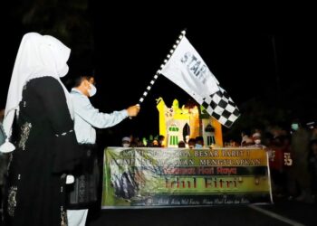 Lepas Festival Pawai Takbiran, Bupati Harap Jadi Event Tahunan 
