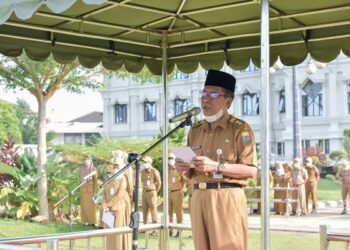 Wagub Jambi Abdullah Sani Pimpin Upacara Peningkatan Nasionalisme dan Kedisiplinan ASN