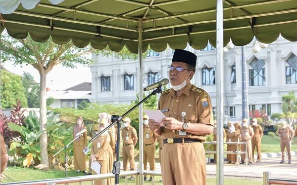 Wagub Jambi Abdullah Sani Pimpin Upacara Peningkatan Nasionalisme dan Kedisiplinan ASN