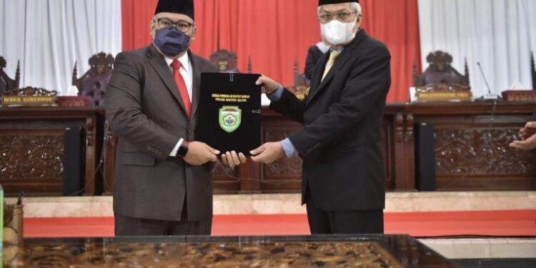 DPRD Provinsi Sumatera Selatan menyepakati 2 Rancangan Peraturan Daerah (Raperda). (Foto: hms).