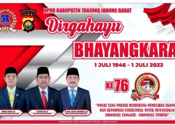 Hadiri HUT Bhayangkara Ke-76, Ketua DPRD Tanjabbar Ucapkan Selamat 