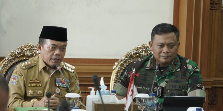 Jelang Kunjungan Kasad, Gubernur Jambi Rapat Koordinasi Bersama Danrem 042/Gapu