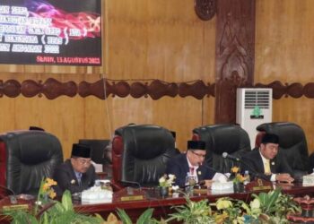 Ketua DPRD Tanjab Barat Pimpin Paripurna Penyampaian Laporan Badan Anggaran DPRD