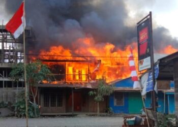 Kebakaran Teluk Nilau Hanguskan Enam Rumah Warga