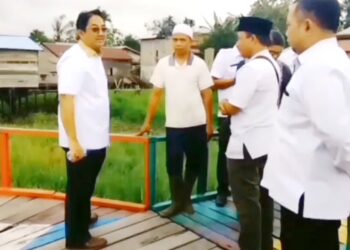 Tinjau Jembatan Karindangan, Bupati : Ini Salah Satu Ikon Wisata Tanjabbar 