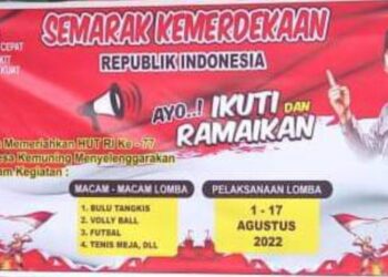 HUT RI Ke-77 dan HUT Tanjabbar ke-57, Kades Kemuning Ajak Warga Sukseskan Acara Semarak Kemerdekaan 