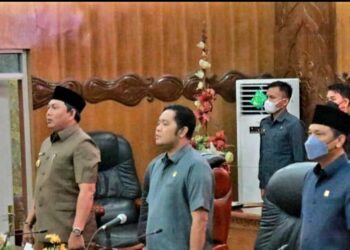 DPRD Tanjab Barat Gelar Rapat Paripurna Ketiga Dengan Tanggapan Bupati Terhadap Pandangan Fraksi