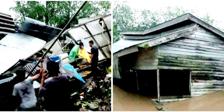 Rumah Dan Dermaga Senyerang Hanyut Akibat Longsor, Ini Penjelasan Kapolsek !