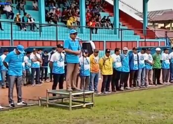 Buka Kejuaraan Sepak Bola Bupati Cup, Anwar Sadat : Kalau Kelahi Bubarkan Saja