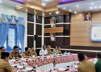Anwar Sadat Ikuti Rakor Pengendalian Inflasi Daerah Secara Virtual