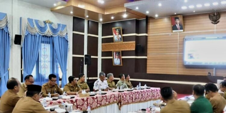 Anwar Sadat Ikuti Rakor Pengendalian Inflasi Daerah Secara Virtual
