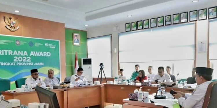 Hairan Ikuti Wawancara Penilaian Penghargaan Paritrana Award Tingkat Provinsi Jambi 