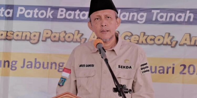 Hadiri Kegiatan Gemapatas, Agus Sanusi Himbau Masyarakat Pasang Patok Batas Tanah