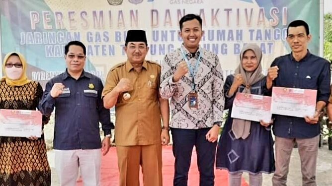 Anwar Sadat Resmikan Aktivasi Jaringan Gas Bumi untuk Rumah Tangga