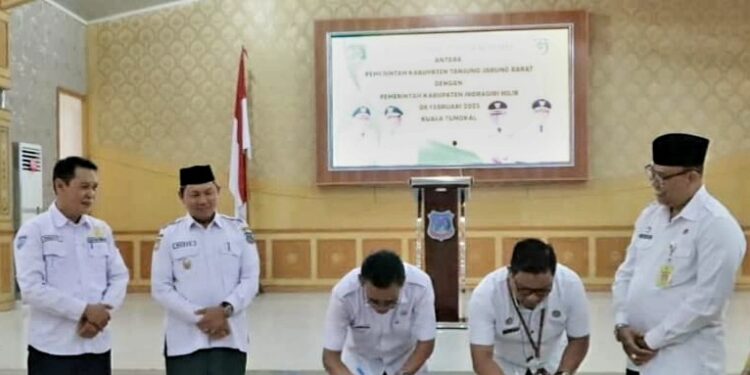 Hairan Sambut Langsung Kunjungan Pemkab Indragiri Hilir