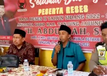 Reses ke Kuala Indah, Ketùa DPRD Disambut Langsung Kades Beserta Masyarakat 