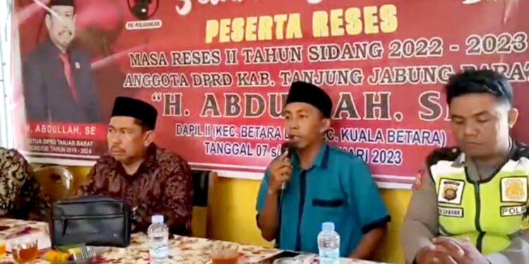 Reses ke Kuala Indah, Ketùa DPRD Disambut Langsung Kades Beserta Masyarakat 