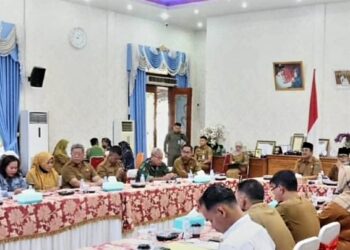Secara Virtual, Anwar Sadat Ikuti Rakor Pengendalian Inflasi Daerah