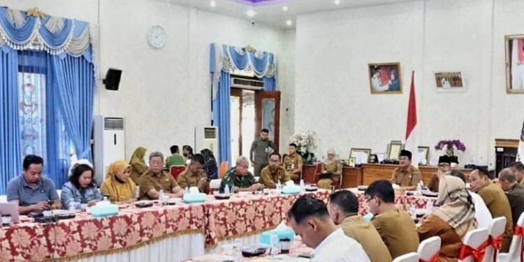 Secara Virtual, Anwar Sadat Ikuti Rakor Pengendalian Inflasi Daerah 